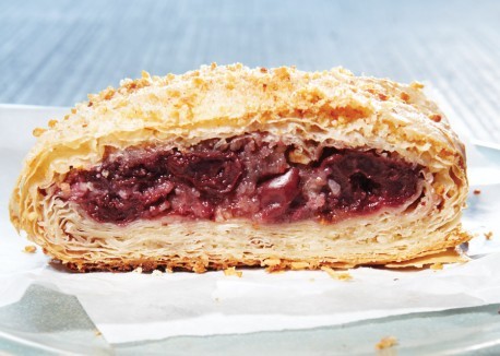 Austrian sour cherry strudel