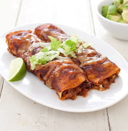Authentic beef enchiladas