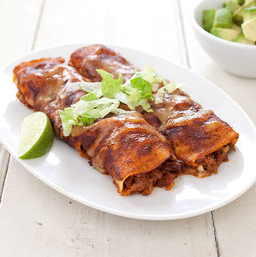 Authentic beef enchiladas