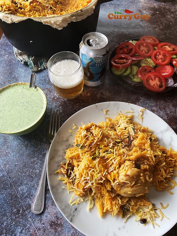 Authentic chicken biryani