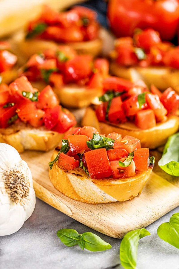 Authentic Italian bruschetta