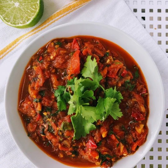 Authentic Mexican roasted salsa