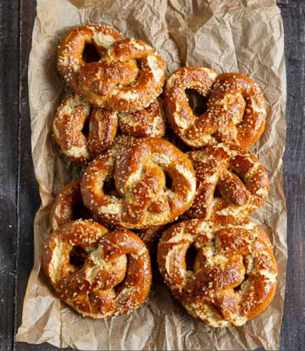 Authentic soft pretzels