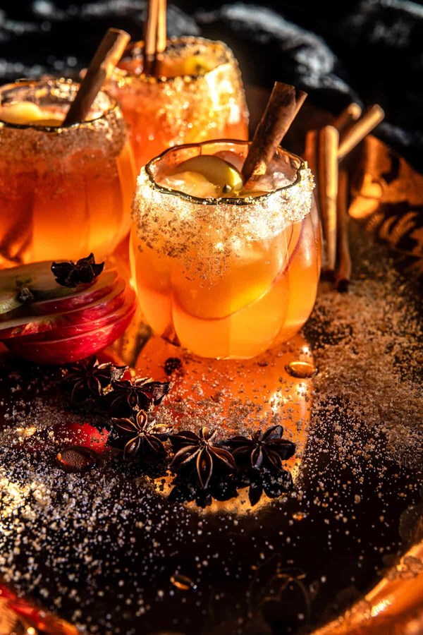 Autumn Aperol apple cider margarita 