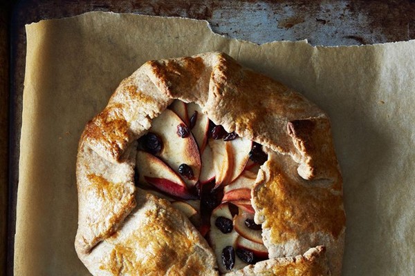 Autumn apple & pumpkin galette
