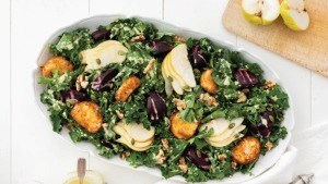 Autumn beet salad with honey mustard dressing