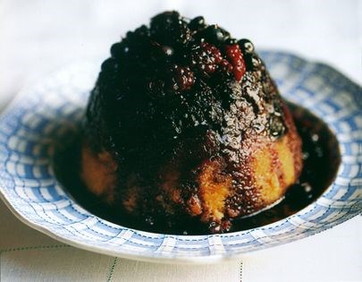 Autumn berry pudding