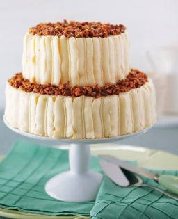 Autumn carrot wedding cake with cream cheese frosting