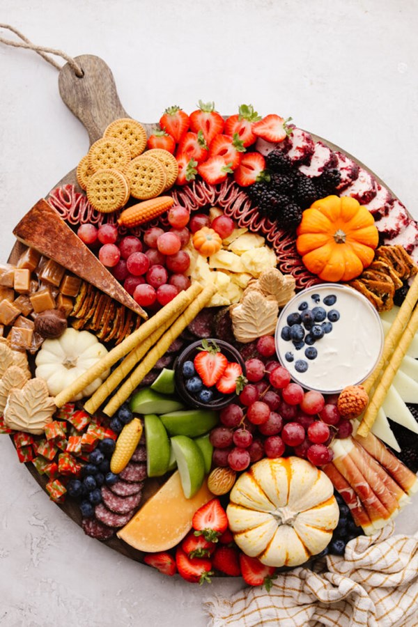 Autumn charcuterie board