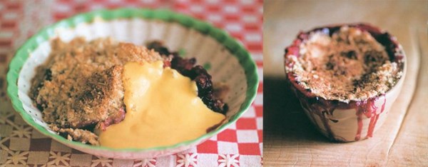 Autumn fruit crumble