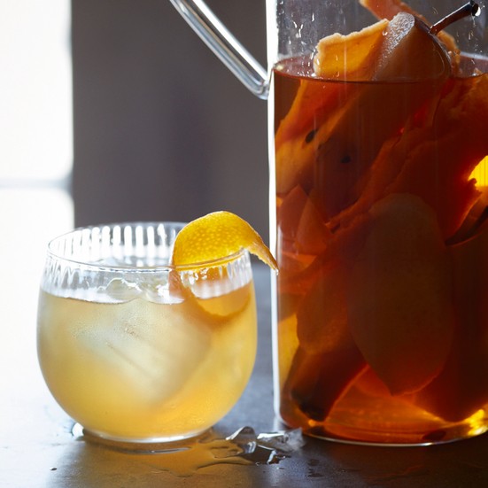 Autumn fruit-infused bourbon