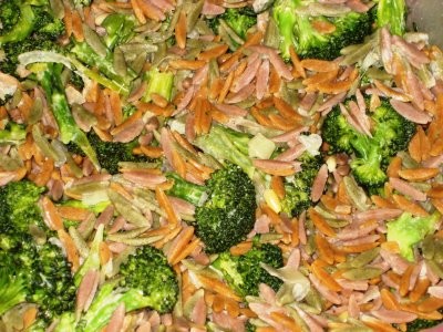 Autumn harvest orzo with Gorgonzola and broccoli sauce