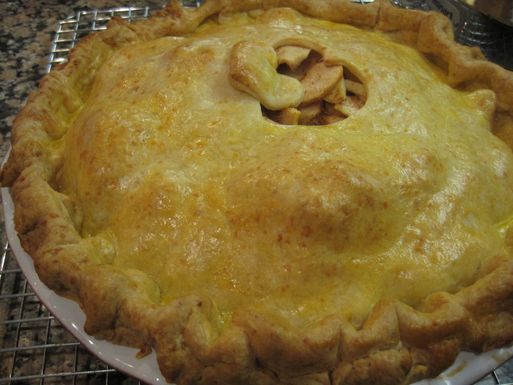 Autumn in New England apple pie