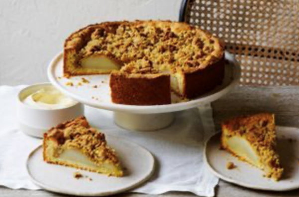 Autumn pear streusel cake [Sophie O'Neil & Mark Brancatisano]