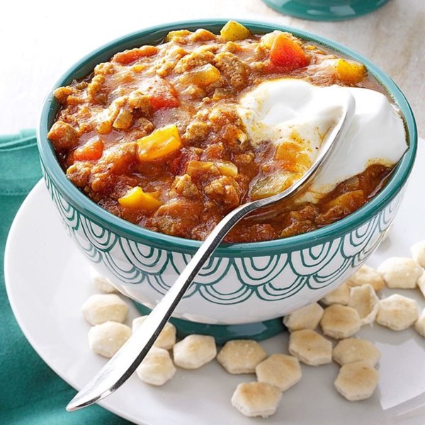 Autumn pumpkin chili