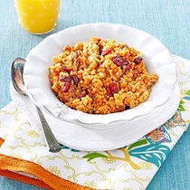Autumn pumpkin porridge
