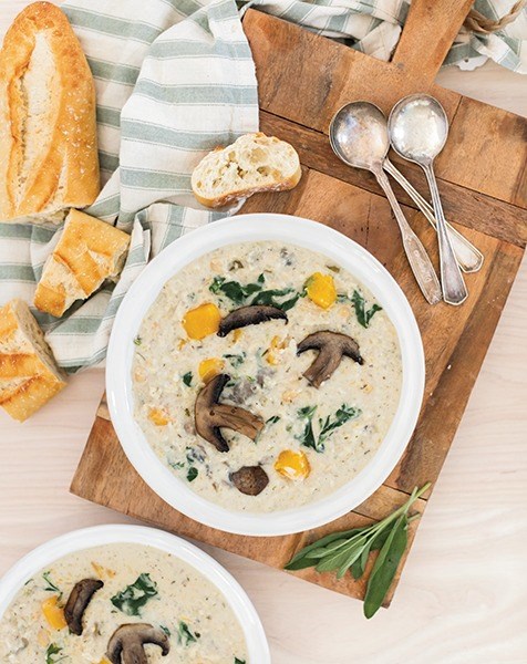 Autumn rice soup
