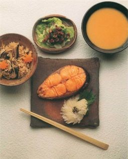 Autumn rice with wild mushrooms (Aki no sansaku)
