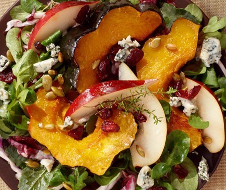 Autumn salad plate