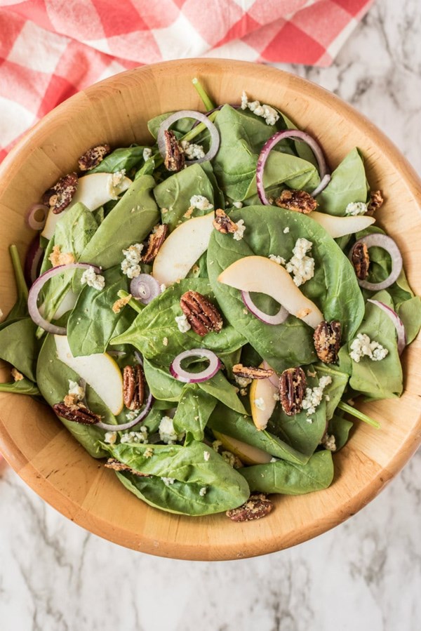 Autumn salad with maple-cider vinaigrette