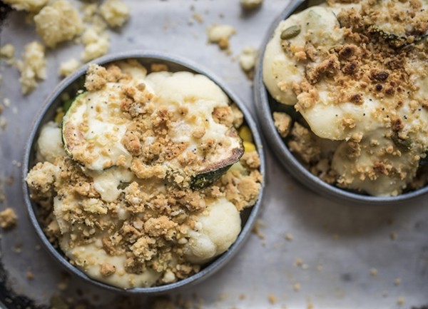 Autumn vegetable crumble