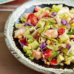 Avocado & shrimp chopped salad