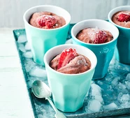 Avocado & strawberry ices
