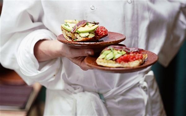 Avocado and anchovy
