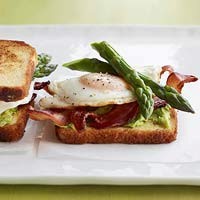 Avocado and asparagus egg sandwiches