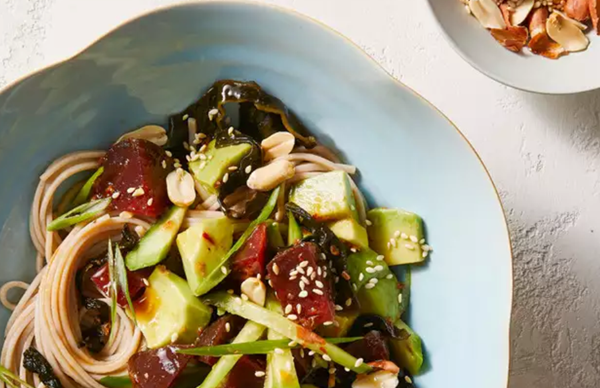 Avocado-and-beet "poke" bowl