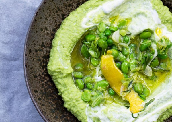 Avocado and broad bean