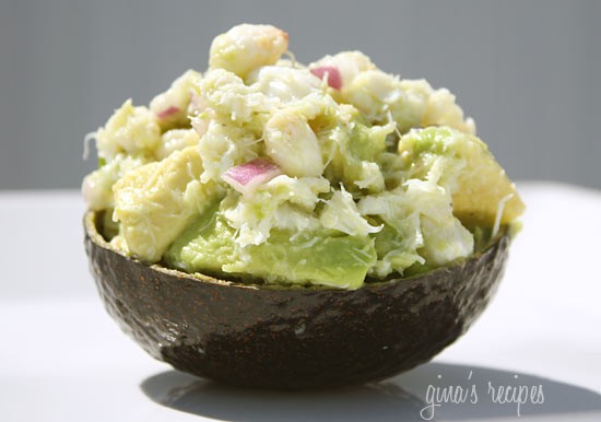Avocado and crab salad