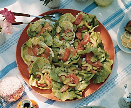 Avocado and grapefruit salad