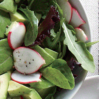 Avocado and radish salad
