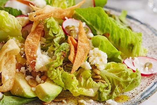 Avocado and radish salad