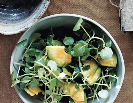 Avocado and watercress salad