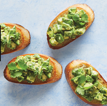  Avocado bruschetta