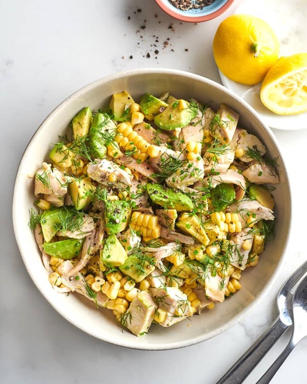 Avocado chicken salad
