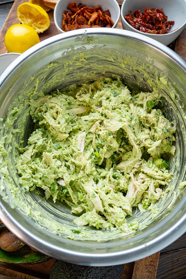 Avocado chicken salad