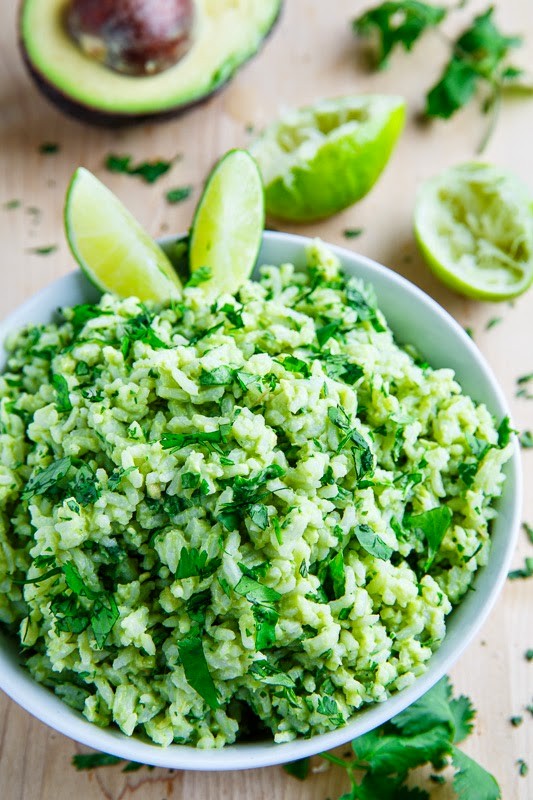 Avocado cilantro lime rice