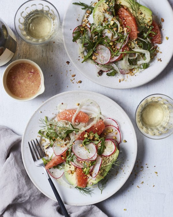  Avocado citrus and fennel salad
