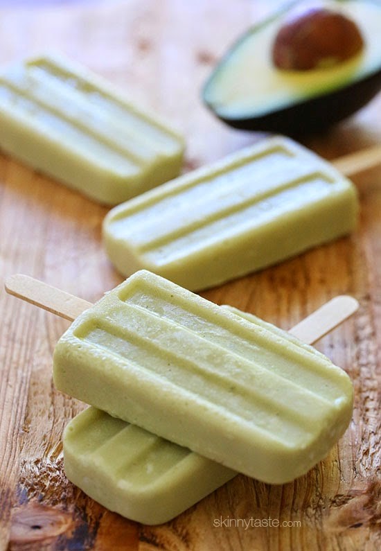 Avocado coconut popsicles