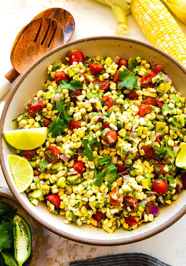 Avocado corn salad