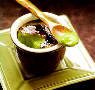 Avocado crème brûlée (Crème brûlée de abacate)