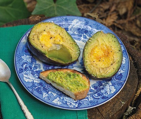 Avocado egg-in-a-hole