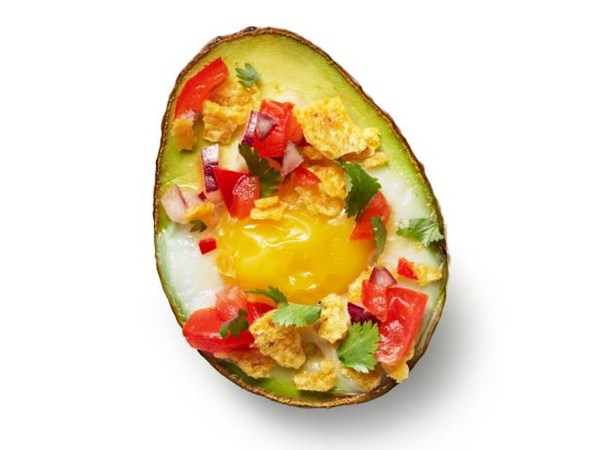 Avocado egg-in-a-hole