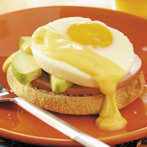 Avocado eggs Benedict