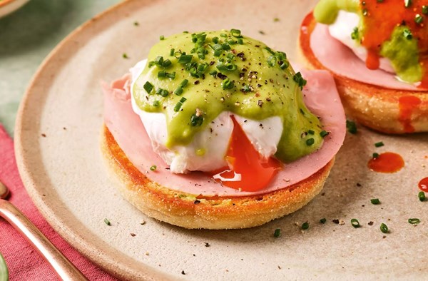 Avocado eggs Benedict