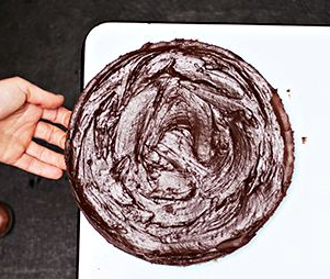 Avocado ganache torte