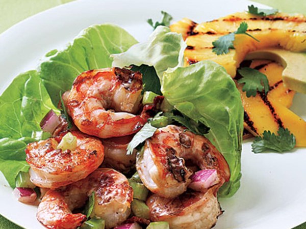 Avocado, mango, and pineapple salad